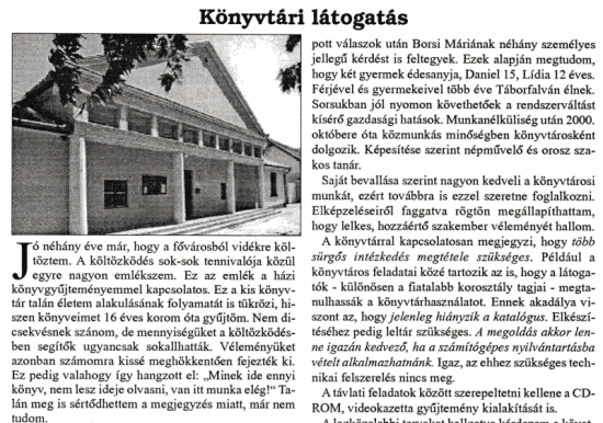 Könyvtári látogatás