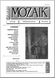 Táborfalvi MOZAIK 1993. november