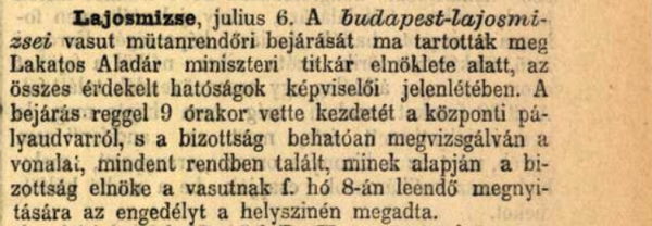 Pesti Hírlap, 1889. julius 7-ei számából