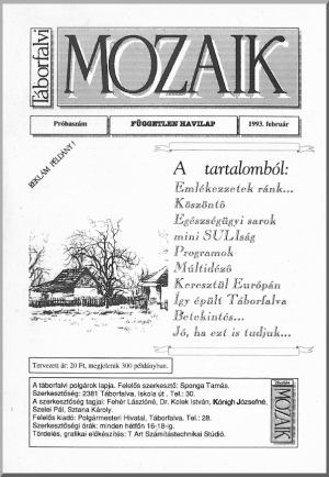 T&aacute;borfalvi MOZAIK, 1993. febru&aacute;r (pr&oacute;basz&aacute;m)