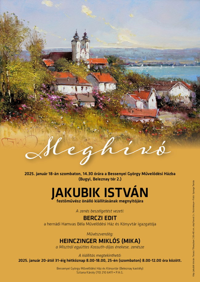 Jakubik István festõmûvész