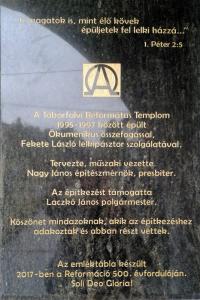 20 éves a táborfalvi református templom