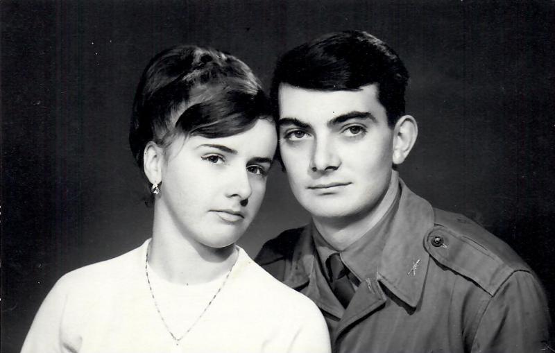 Homoki Gizella és Gáspár Ödön Ervin jegyesek (1968)