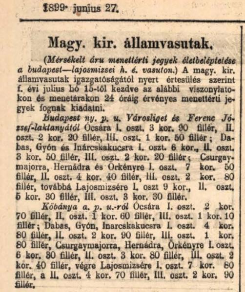 A lajosmizsei vasútvonal története 2. rész