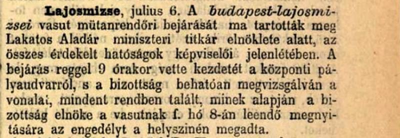 A lajosmizsei vasútvonal története 2. rész
