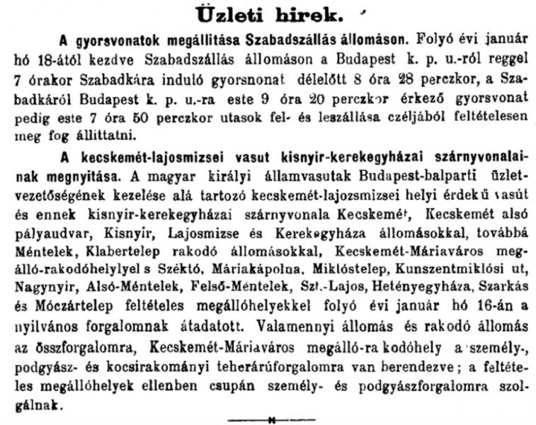 A lajosmizsei vasútvonal története 3. rész - Tovább Kecskemétig