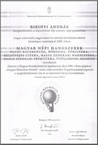 Magyar Kézmûves Remek díj