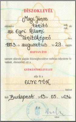 Díszoklevél